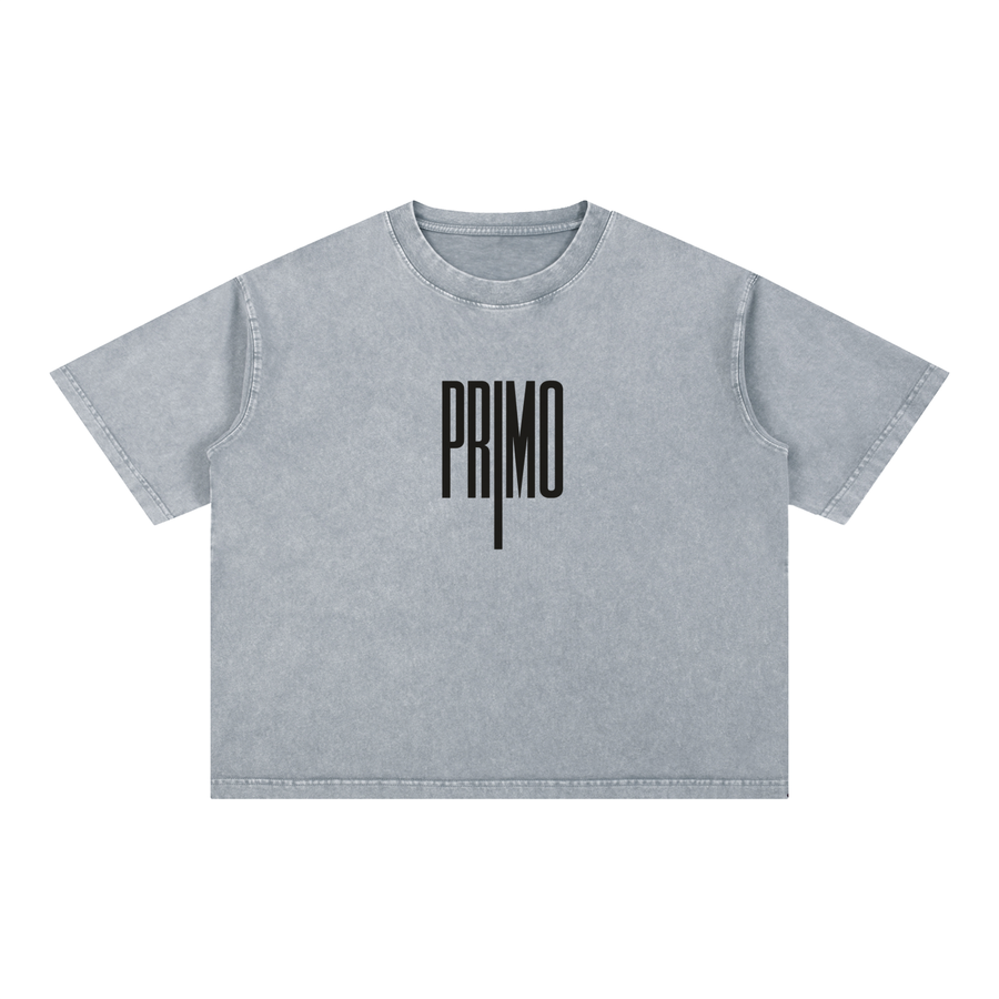 The “We Here” Tee — Heavyweight Washed Cotton — front view