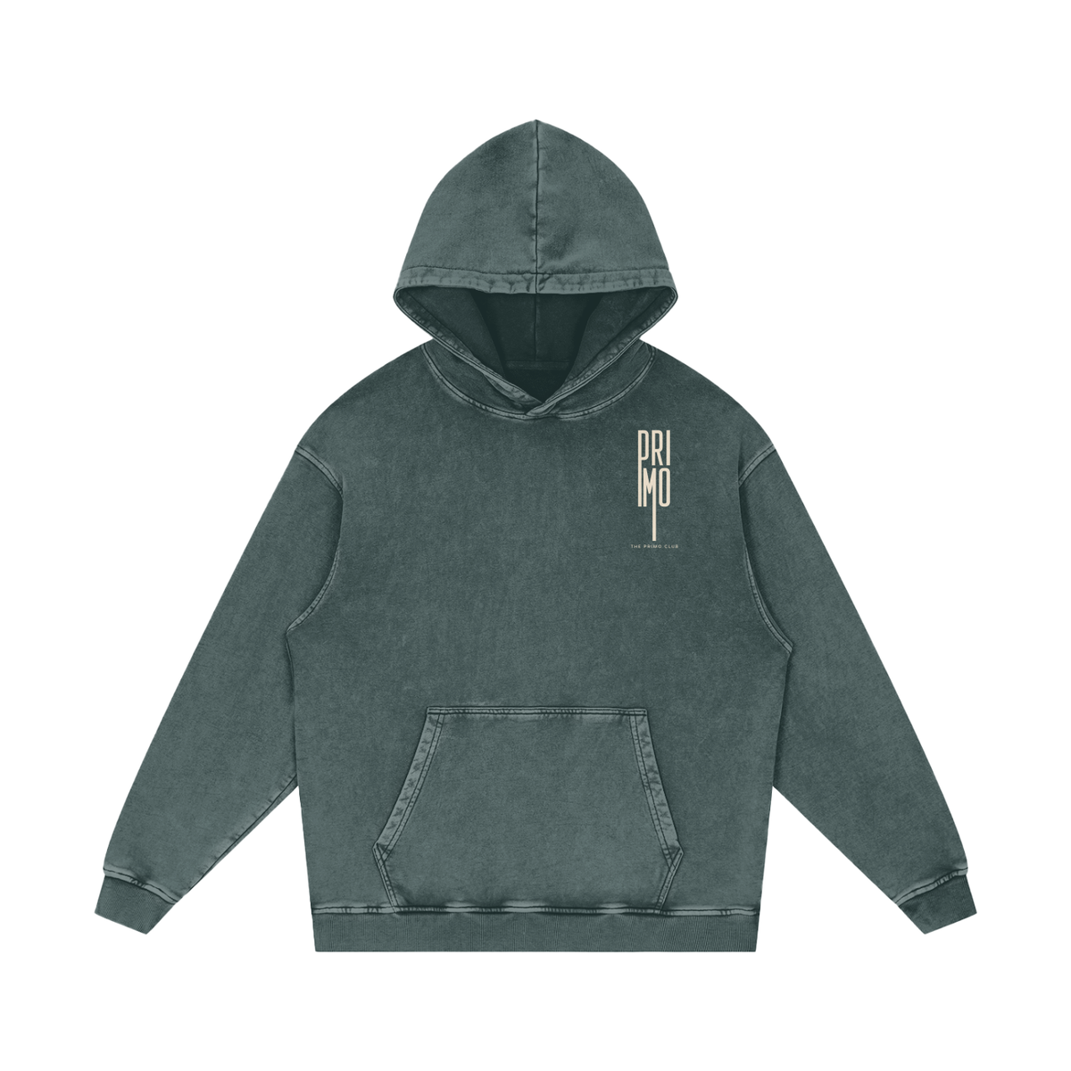 The Primo Hoodie — Washed Heavyweight Cotton — back view