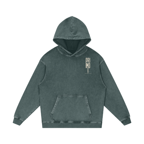 The Primo Hoodie — Washed Heavyweight Cotton — back view